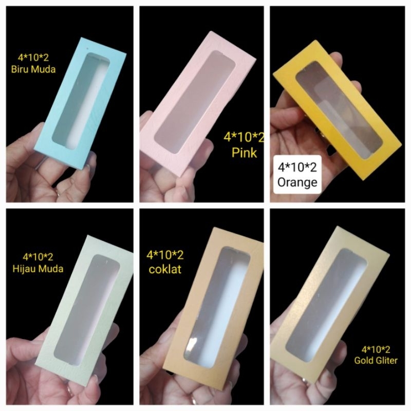 

Box ukuran 4*10*2 Harga Per 50pcs