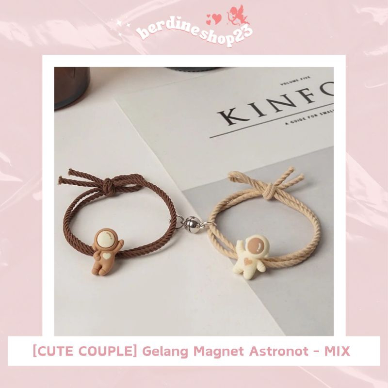 [CUTE COUPLE] Gelang Magnet Astronot Couple