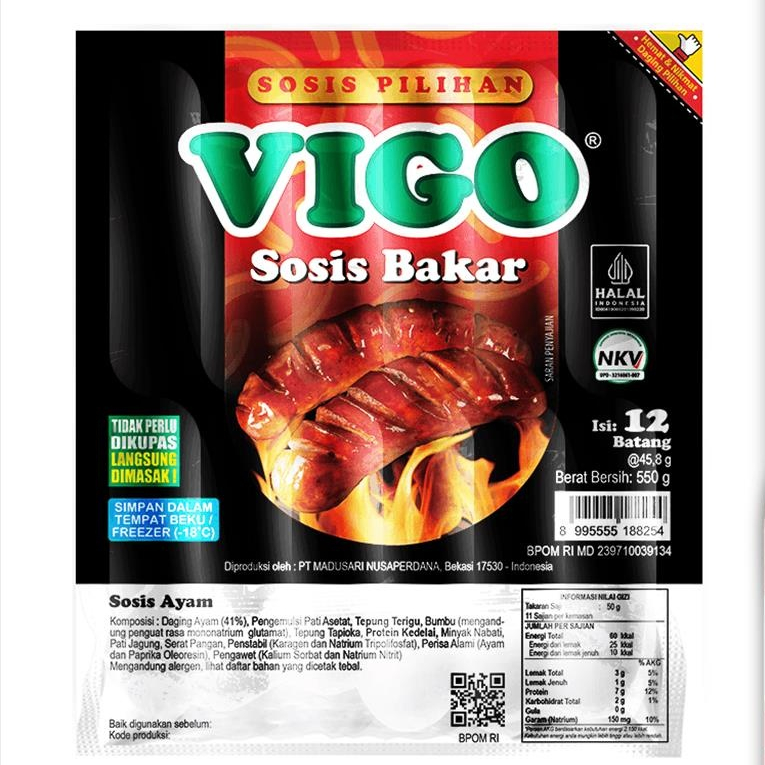 

Sosis Vigo Jumbo isi 12/isi 7, 550gr