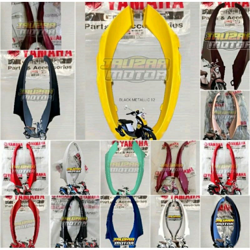 COVER UNDER MOLE DEK BAWAH KANAN KIRI FINO F1 125 FINO GRANDE BJ8-F837D-00 BJ8-F8395-00 ORIGINAL YAM