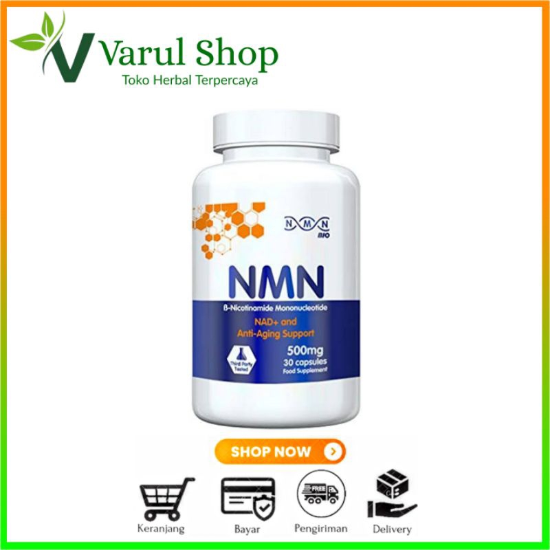 NMN B - Nicotinamide Mononucleotide NAD+ And Suplemen Herbal Anti Aging Asli Original
