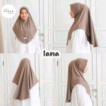 (KENAN) Hijab Bergo Lana, ukuran L by KENAN