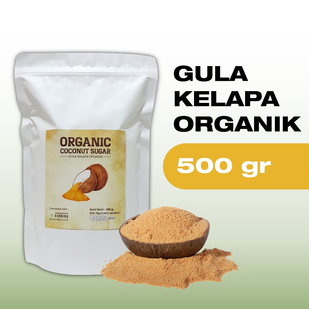 

Gula Semut Kelapa Kristal Organik Coconut Sugar 500 gr