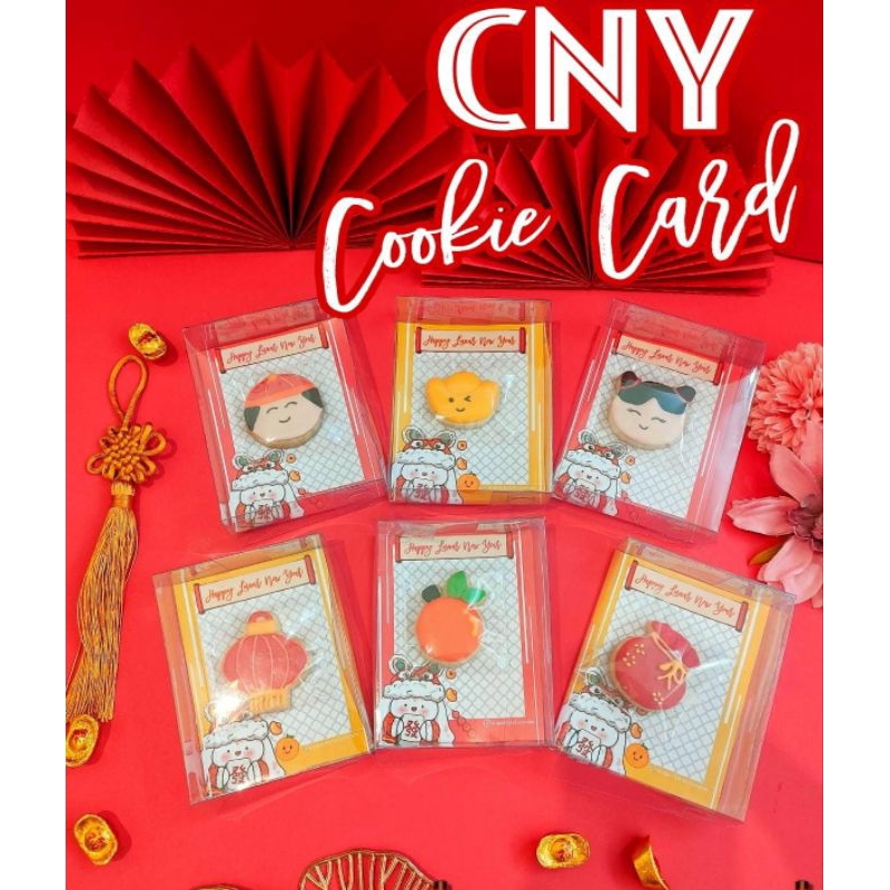 

CNY Cookies Card Kukis Cookies Icing Imlek (3bj)