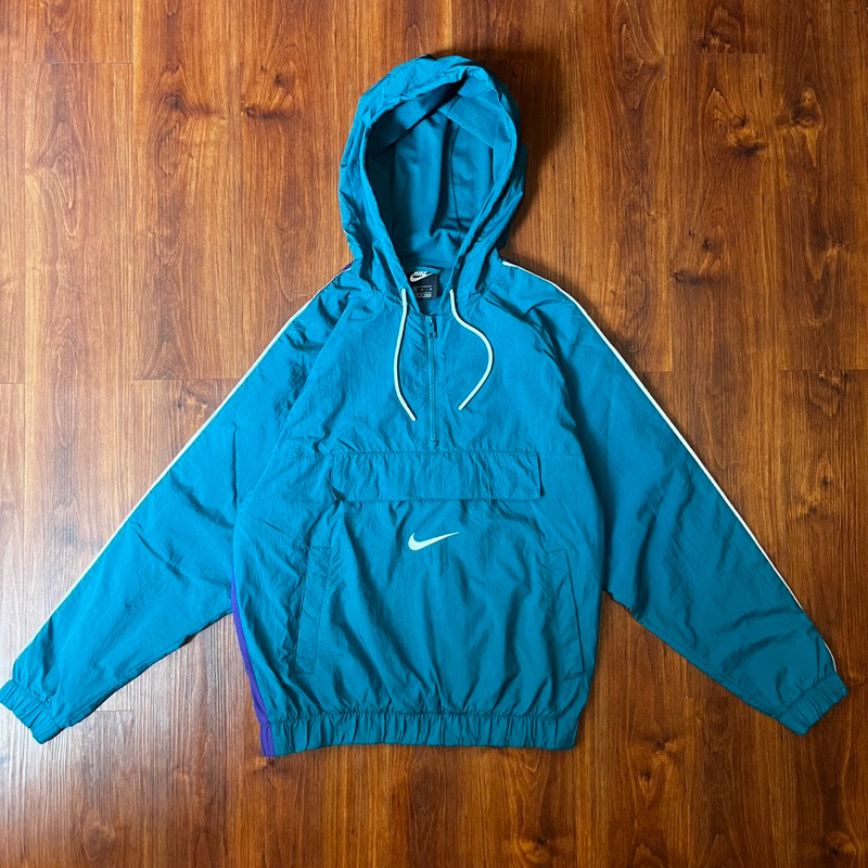 vintage Aqua Berry Big Swoosh Nike Anorak Jacket