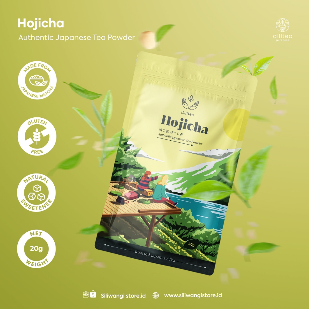 

DILLTEA Hojicha Powder / Roasted Japanese Green Tea Sachet 20 Gram