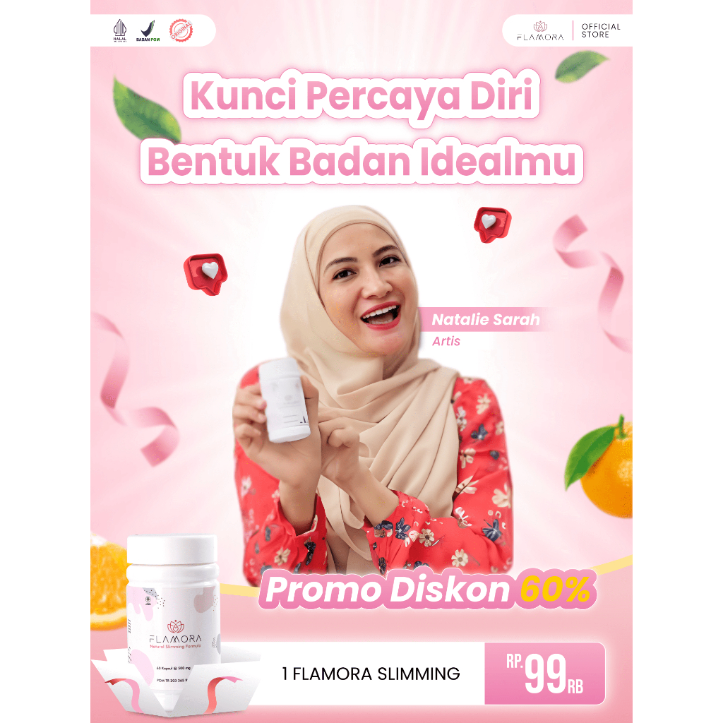 FLAMORA SLIMMING KAPSUL PELANGSING PENURUN BERAT BADAN DAN MENCERAHKAN KULIT