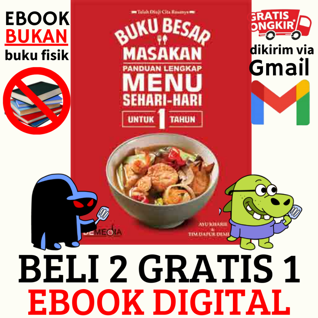 

(37) Buku Besar Masakan ; Panduan Lengkap Menu Sehari-Hari Untuk 1 Tahun