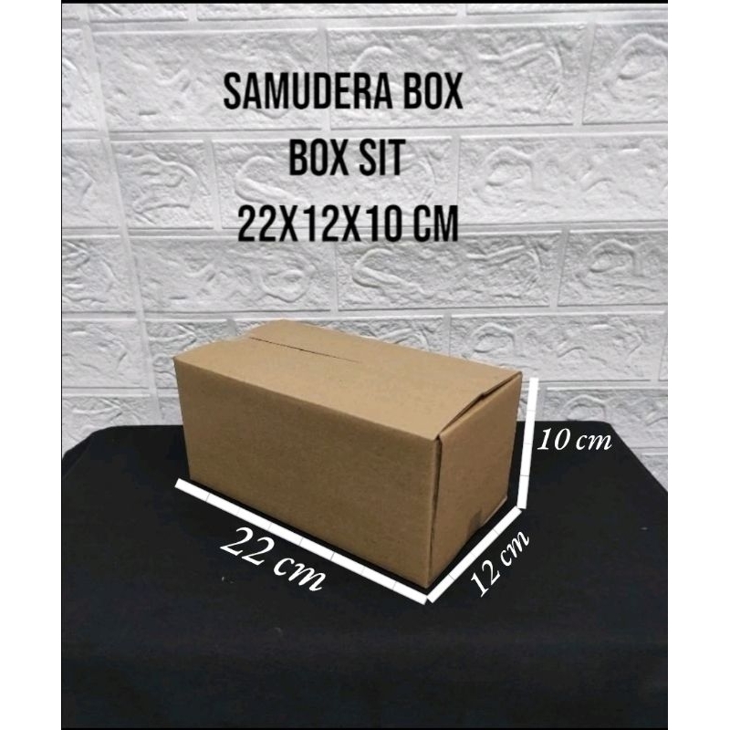 

kardus karton box uk. 22x12x10 cm...ST (SHEET) singgle wall polos