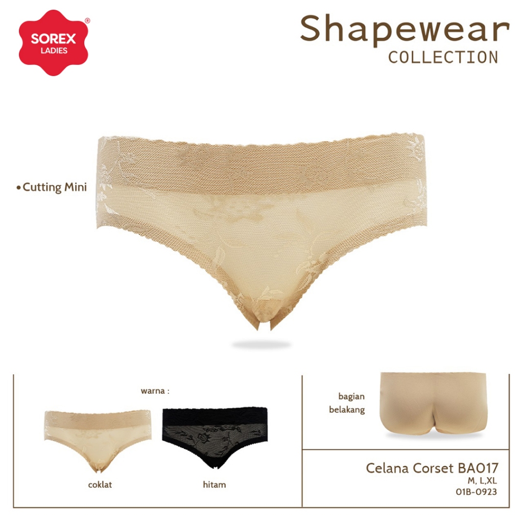 Sorex Celana Corset Busa Shapewear Seamless Corset BA 017