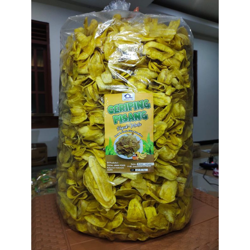 

Keripik Pisang Kepok Renyah Manis Gurih isi 5 Kg