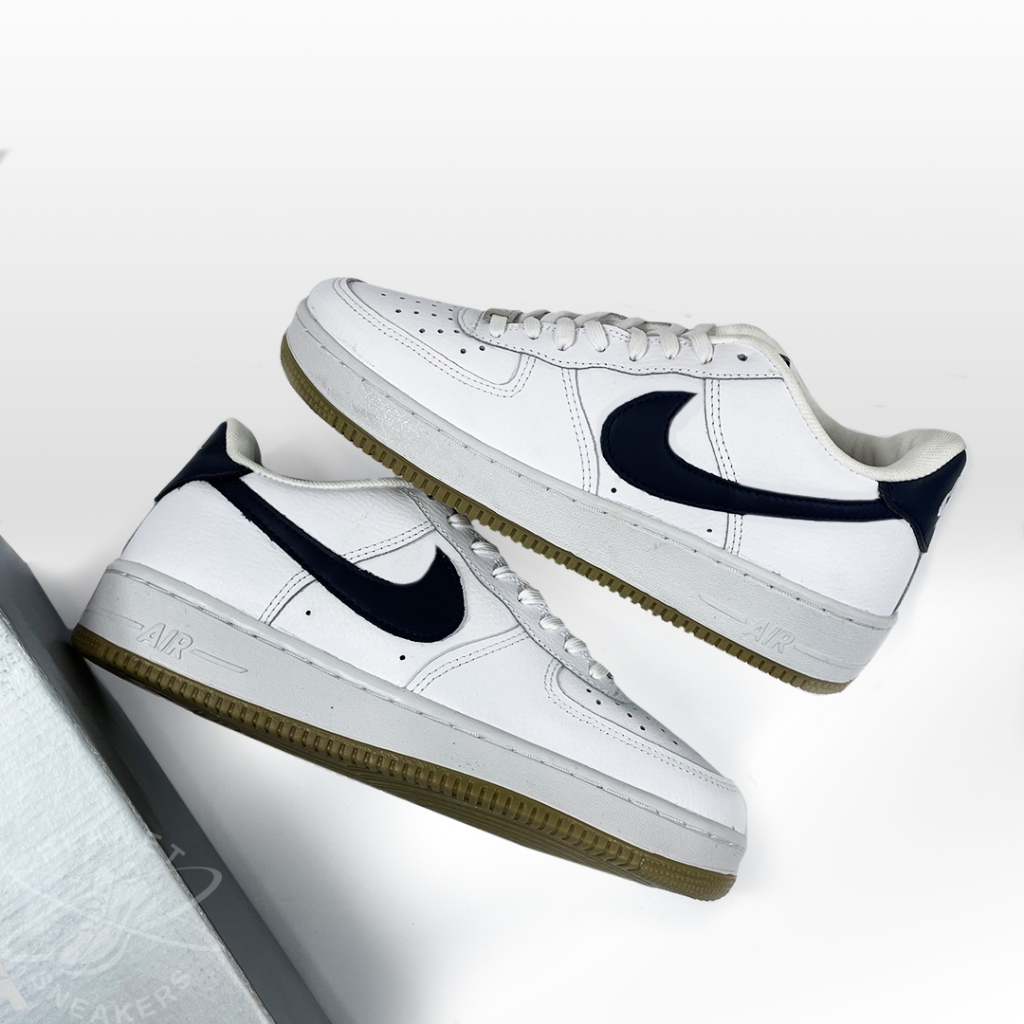 SEPATU SNEAKERS PRIA WANITA - NK AIR FORCE 1 - WHITE STRIP BLACK - BEST SELLER IMPORT HIGH QUALITY