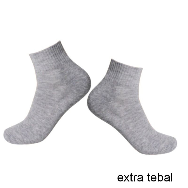 Kaos Kaki Pria Dewasa Pendek ExtraTebal/Kaos Kaki Pria Olah Raga Pendek Kaos Kaki Sport Tebal