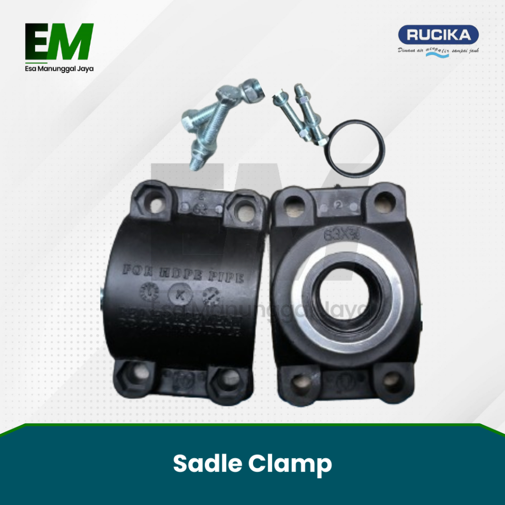 Clamp Sadle HDPE 4" x 3/4" / Sadle Clamp 110mm x 3/4" / Clamp HDPE