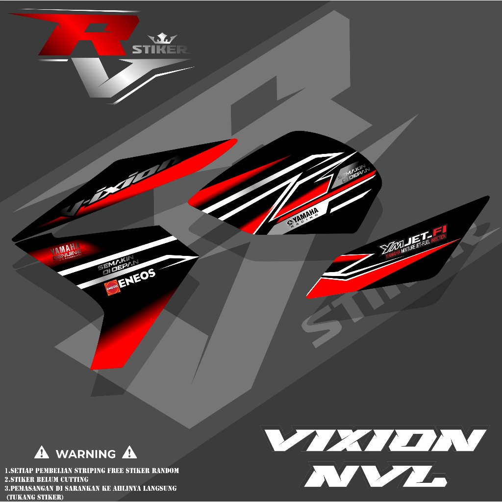 STRIPING VIXION NVL/STIKER NEW VIXION LIGHTING/STRIPING VIXION NEW