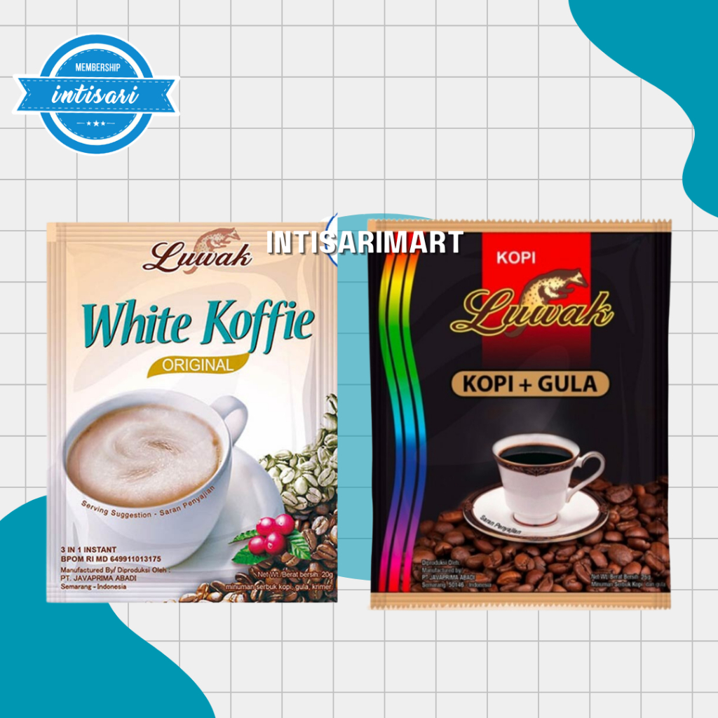 

Kopi Luwak White Coffiee & Hitam 2in1 (10 pcs)