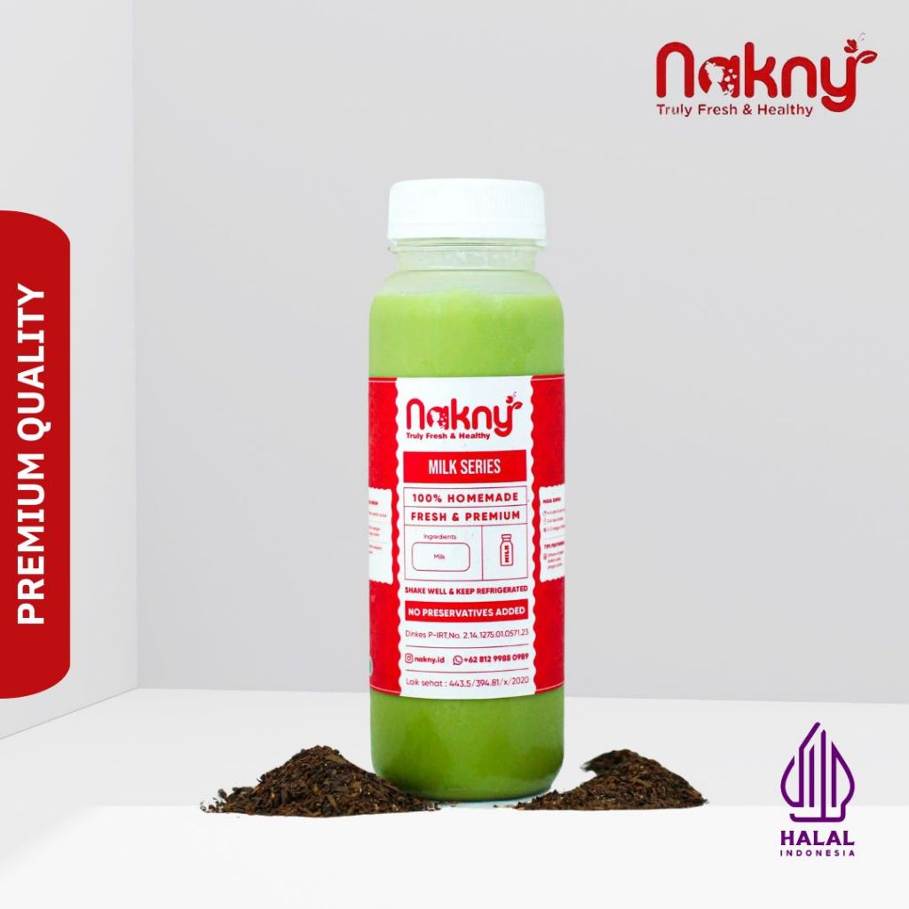 

Pressed Milk Matcha | Susu Matcha | Cold Press Milk by Nakny 250ml 500ml 1000ml