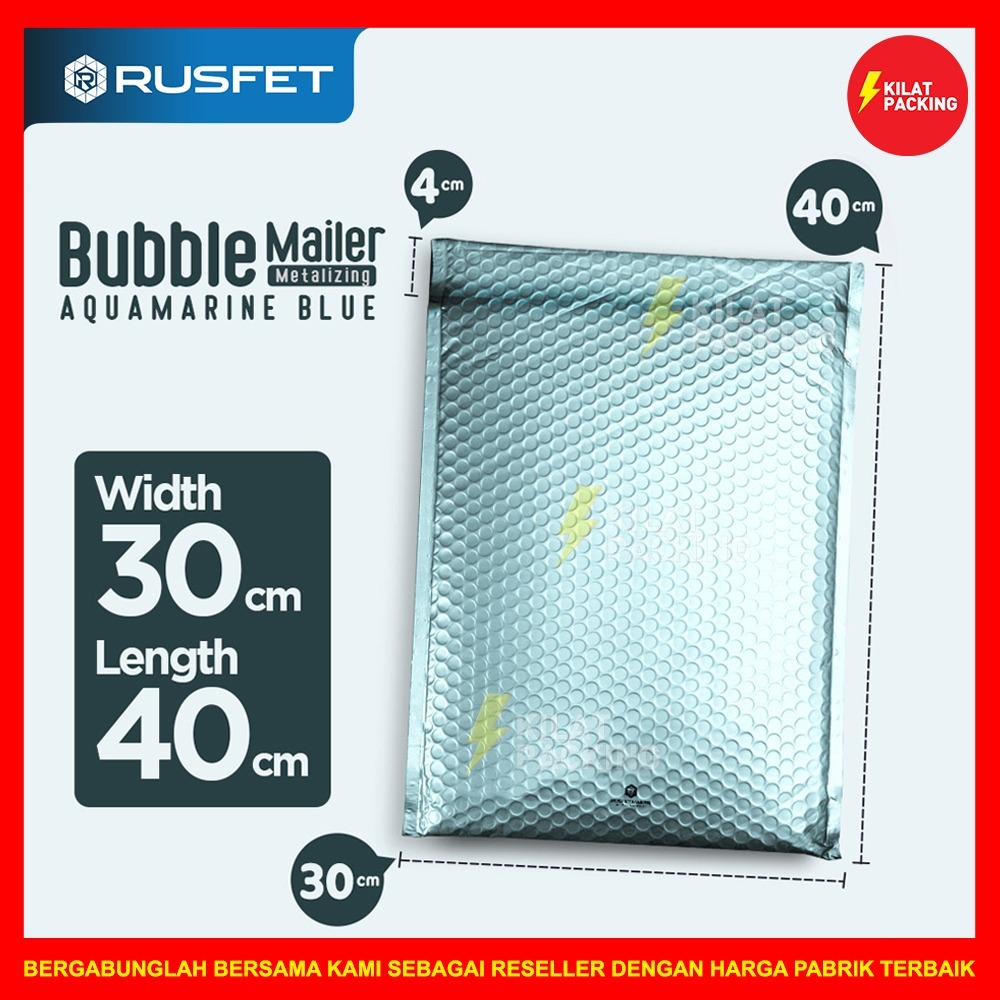 

AMPLOP BUBBLE MURAH | BUBBLE MAILER PREMIUM | POLYBUBBLE MURAH MOTIF LIGHT BLUE METALIC 30X40CM