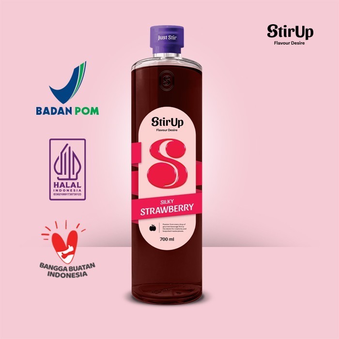 

strowberry" "StirUp Silky Strawberry - Gourmet Syrup Rasa Strawberry