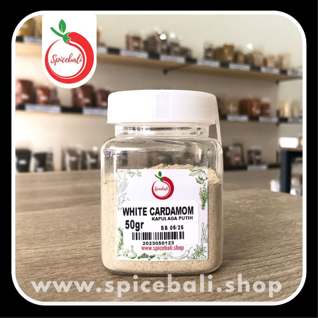 

Bubuk Kapulaga Asli 50 gr / Pure Cardamom Powder 50 gr / Cardamom Ground / White Cardamom Powder / Kapulaga Putih Bubuk