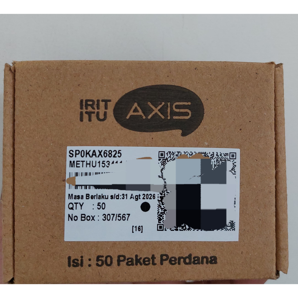 SP Kartu Perdana Kosongan AXIS 50 pcs (1 box)