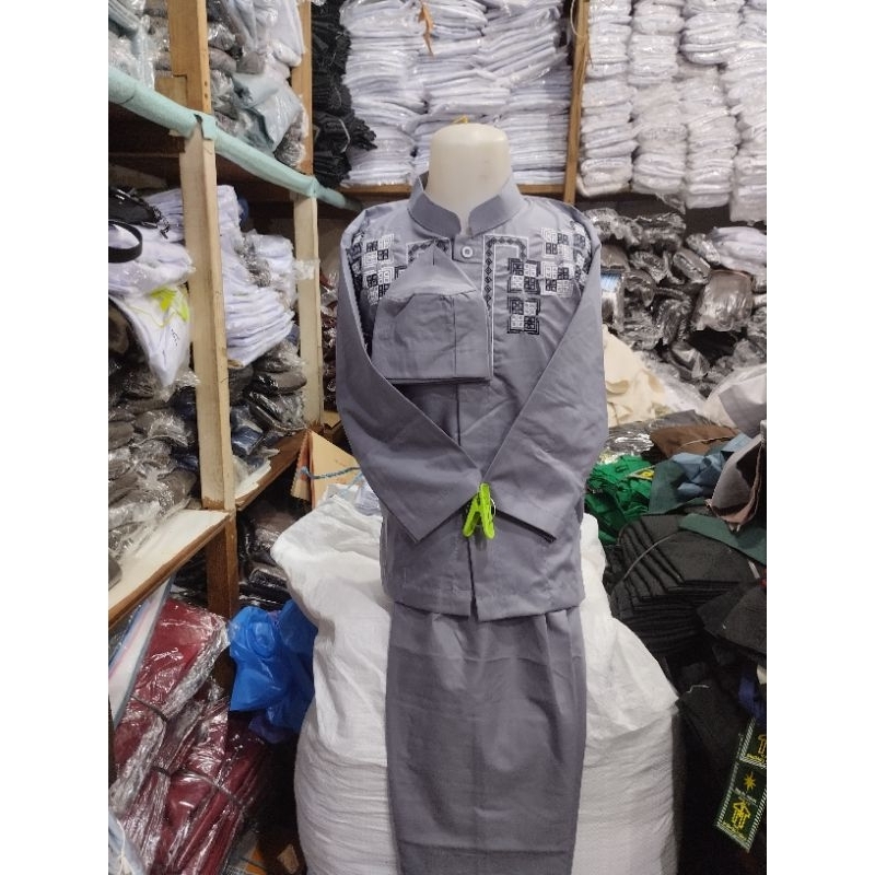 (Setelan anak al-wafa emerald uk 4.5.6)Setelan anak al wafa,setelan koko anak al wafa,setelan muslim