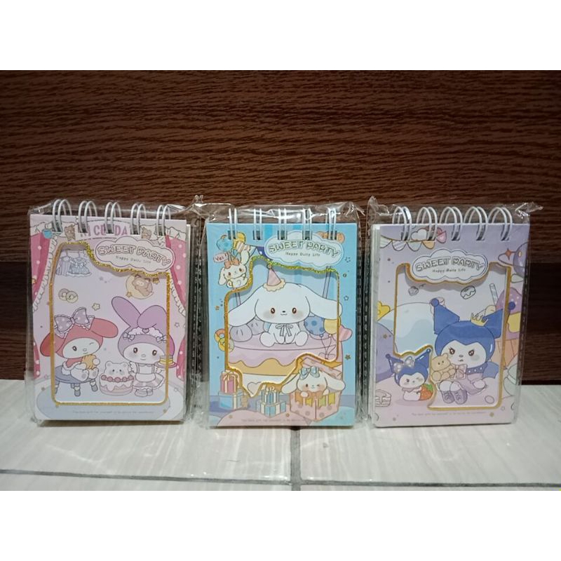 

1pcs Notes A7 / Notes Spiral / Notes Sanrio / buku vision / buku sidu skola