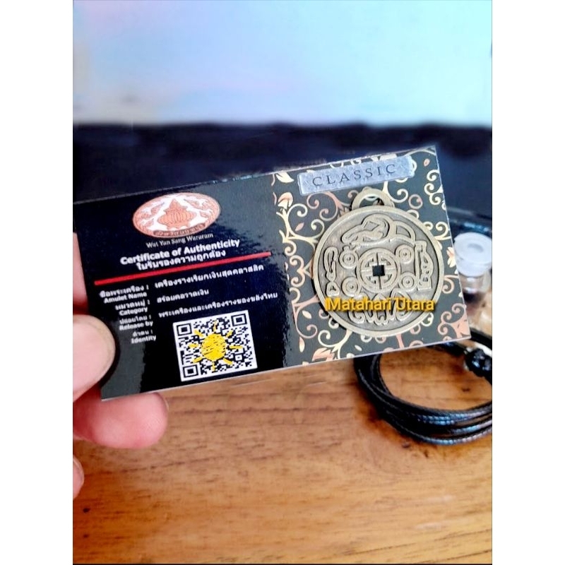 Kalung money amulets asli Thailand dg sertifikat original dan minyak kasturi