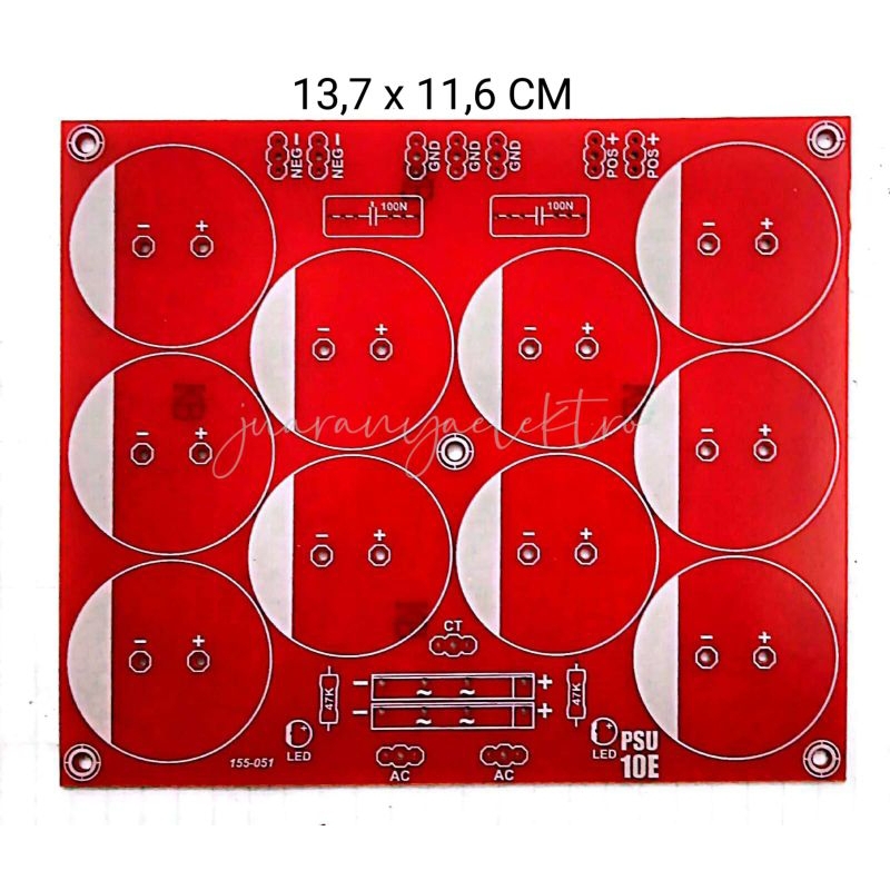 PCB PSU 10 ELCO