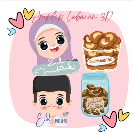 

Amplop Lebaran Karakter Amplop THR 3D Amplop Lebaran Lucu Kekinian isi 5 pcs