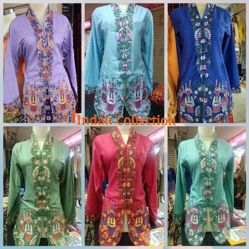 KEBAYA ENCIM ONDEL ONDEL LENGAN PANJANG / ATASAN KEBAYA ENCIM BETAWI