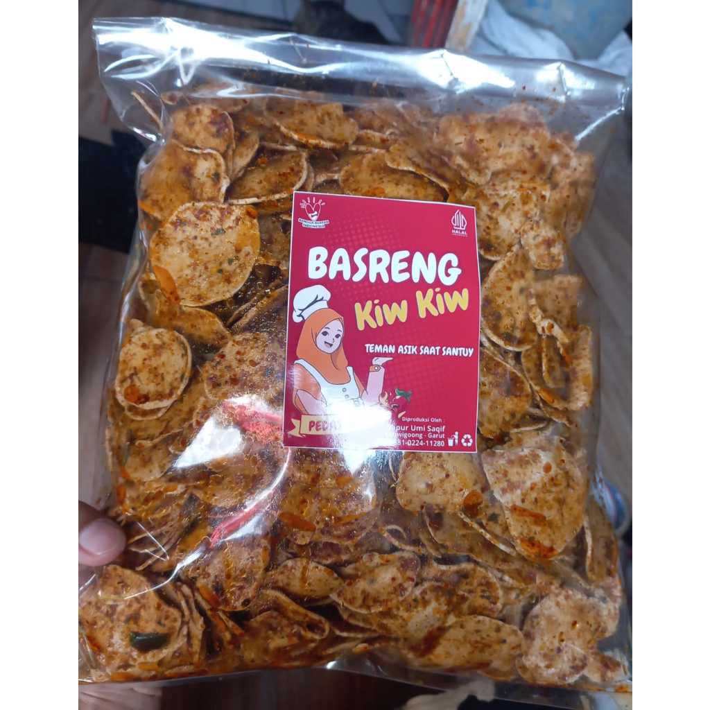 

BASRENG Kiw-Kiw Premium, Pedas Gurih Bumbu Cikruh Daun Jeruk, kemasan 1kg