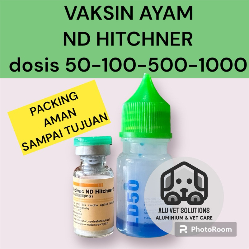 VAKSIN ND LASOTA + PELARUT MEDIVAC MEDION - Vaksin Ayam Tetes Mata Nd Lassota Tetelo / pointer