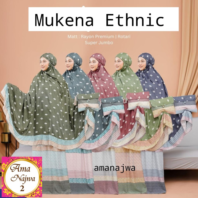 Ama najwa mukena ethnic | rayon