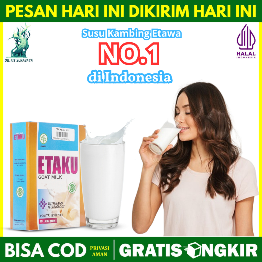 

Pengganti Anlene Gold 5X Susu Bubuk Dewasa Original 200g - Nutrisi Tinggi Kalsium Untuk Tulang, Sendi, dan Otot - Etaku Goat Milk