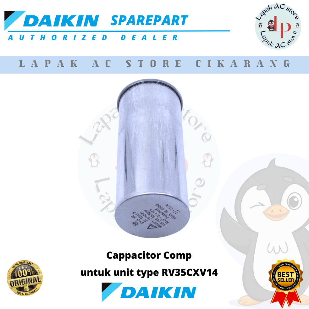 Kapasitor Kompresor / Capacitor AC DAIKIN Malaysia 1,5 PK RV35CXV14