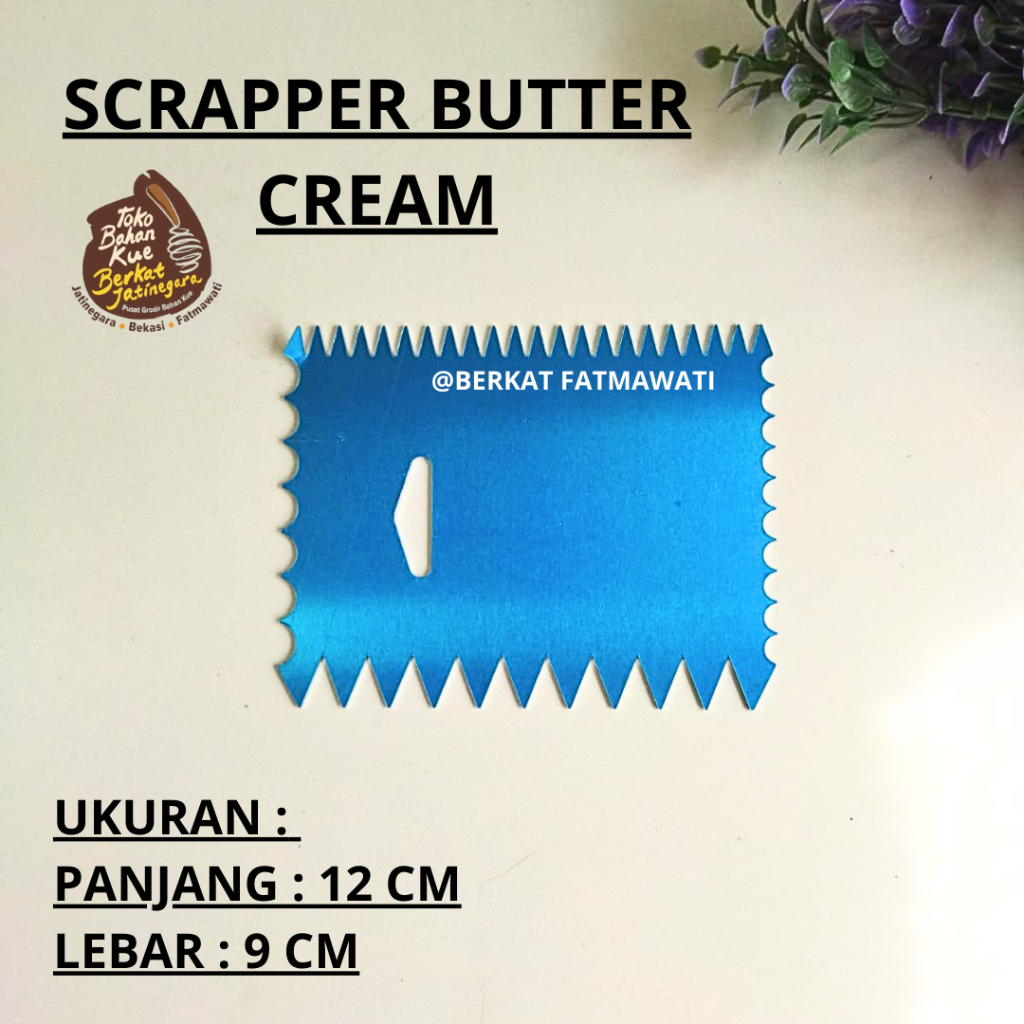 SCRAPER STAINLESS BUTTER CREAM / PERATA BUTTER CREAM / SCRAPER CREAM