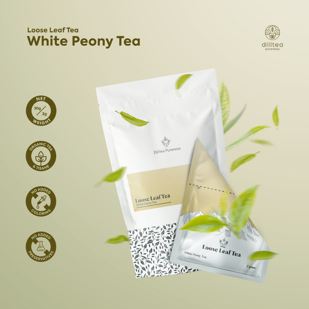 

DILLTEA White Peony Loose Leaf Tea / Teh Silver Needle