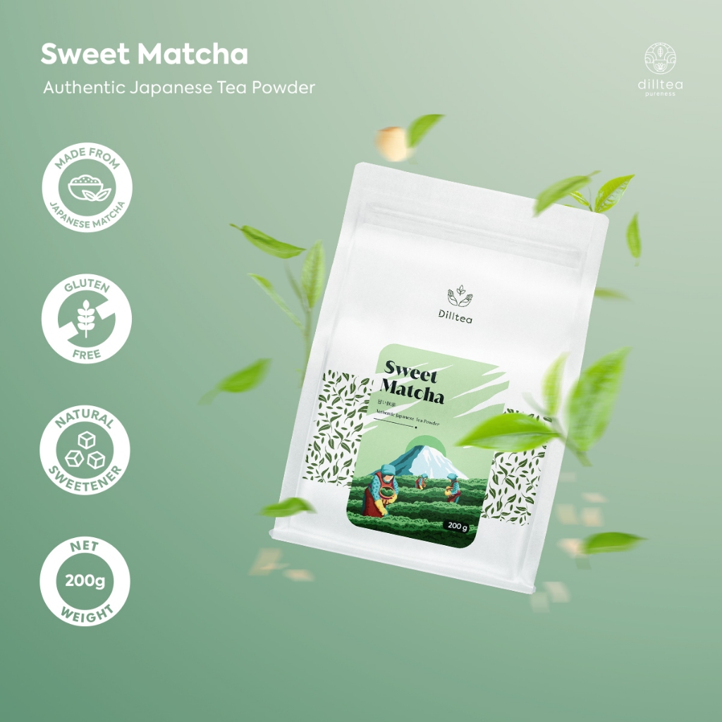 

DILLTEA Sweet Matcha Powder 200 gram. Bubuk Minuman Matcha