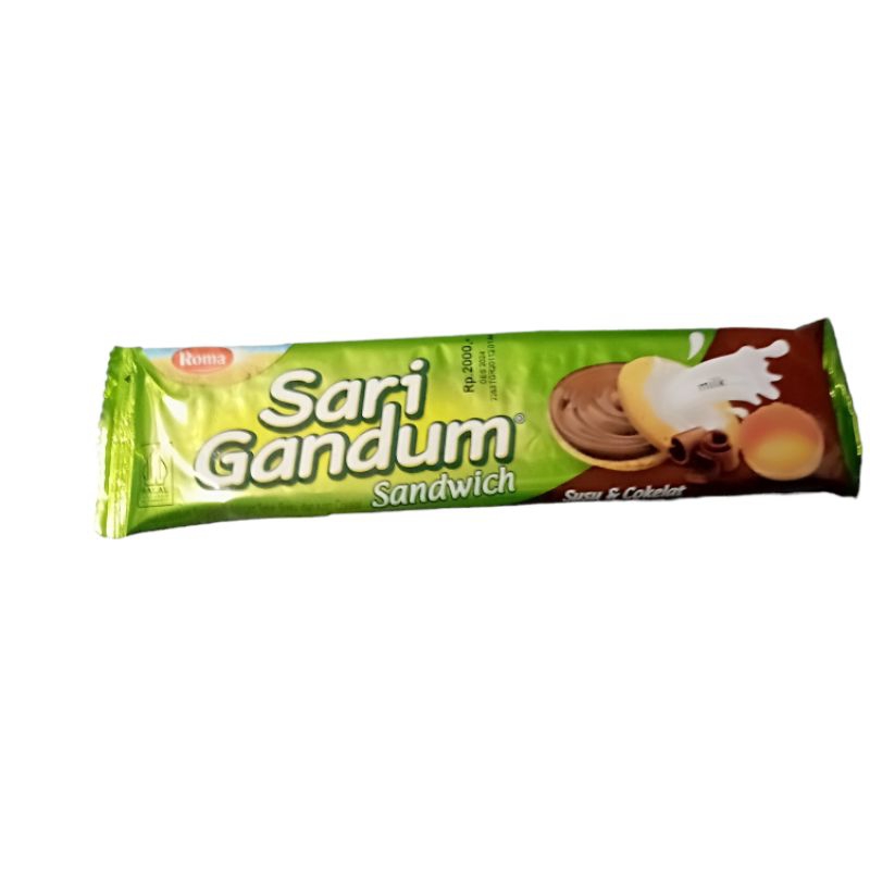 

Sari Gandum Sandwich Susu Coklat 1 pcs