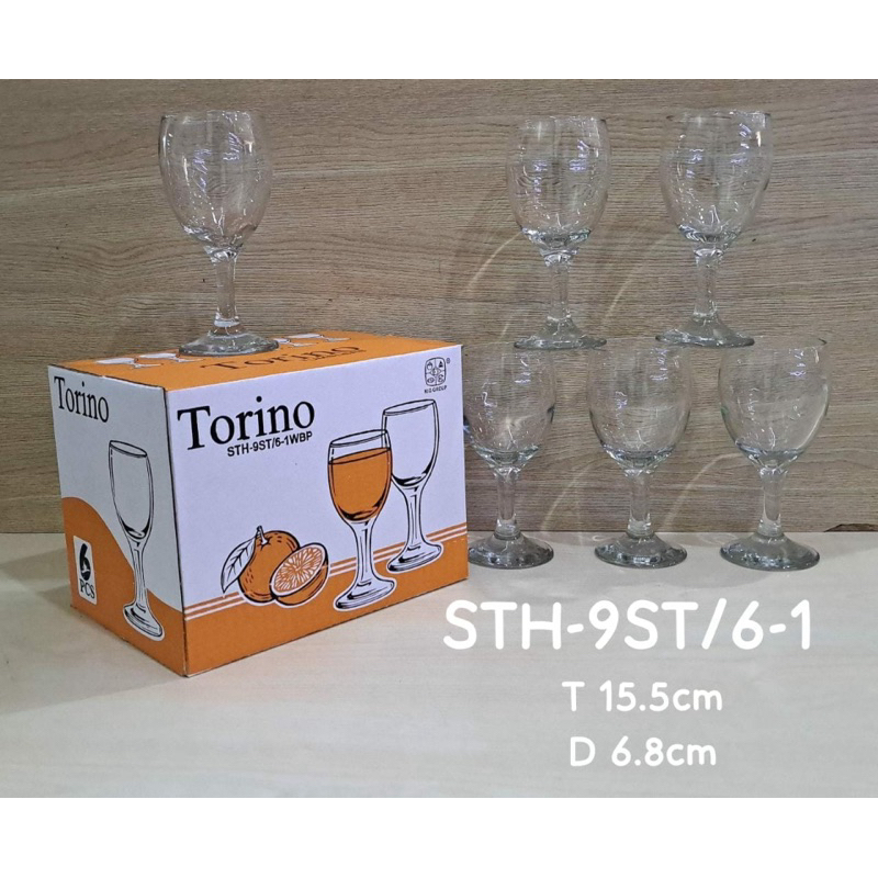 6 Gelas goblet | Gelas kaki kedaung STH-9ST 243 ml Kedaung
