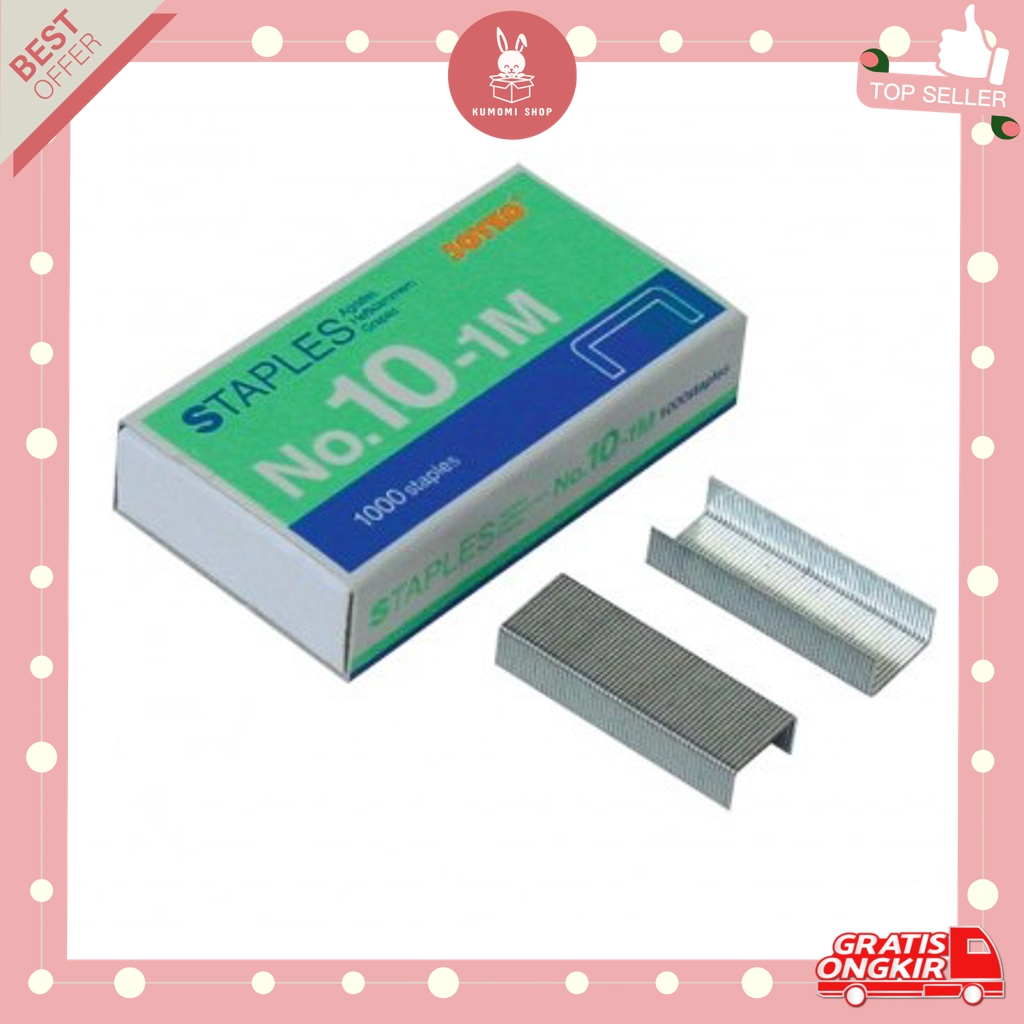 

KUMOMI - Isi Staples Joyko no 10 - 10s / Isi Staples KECIL BESAR / Steples / Hekter / Isi Hekter refill / TEMBAK