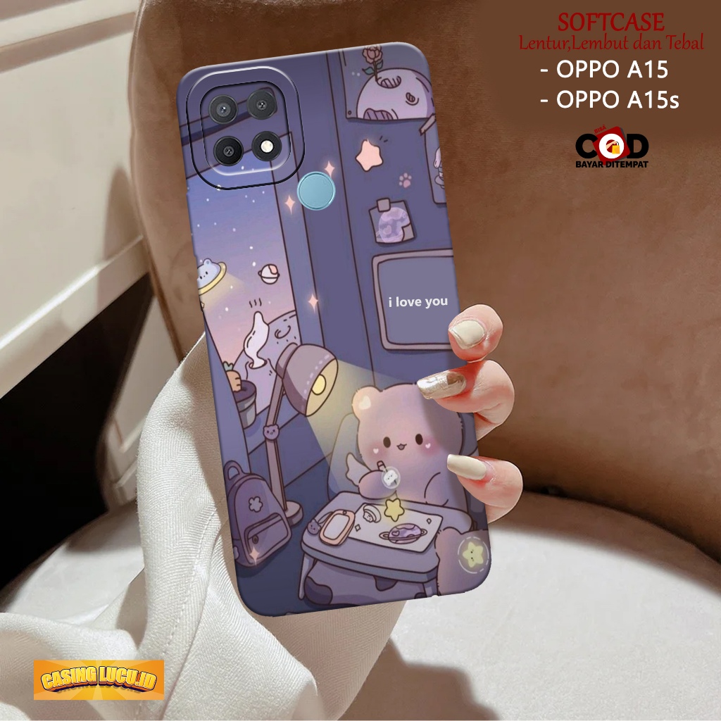 Case Hp OPPO A15 / A15s - Fashion Case KARTUN - Casing OPPO A15 / A15s - Softcase TPU Pro Camera