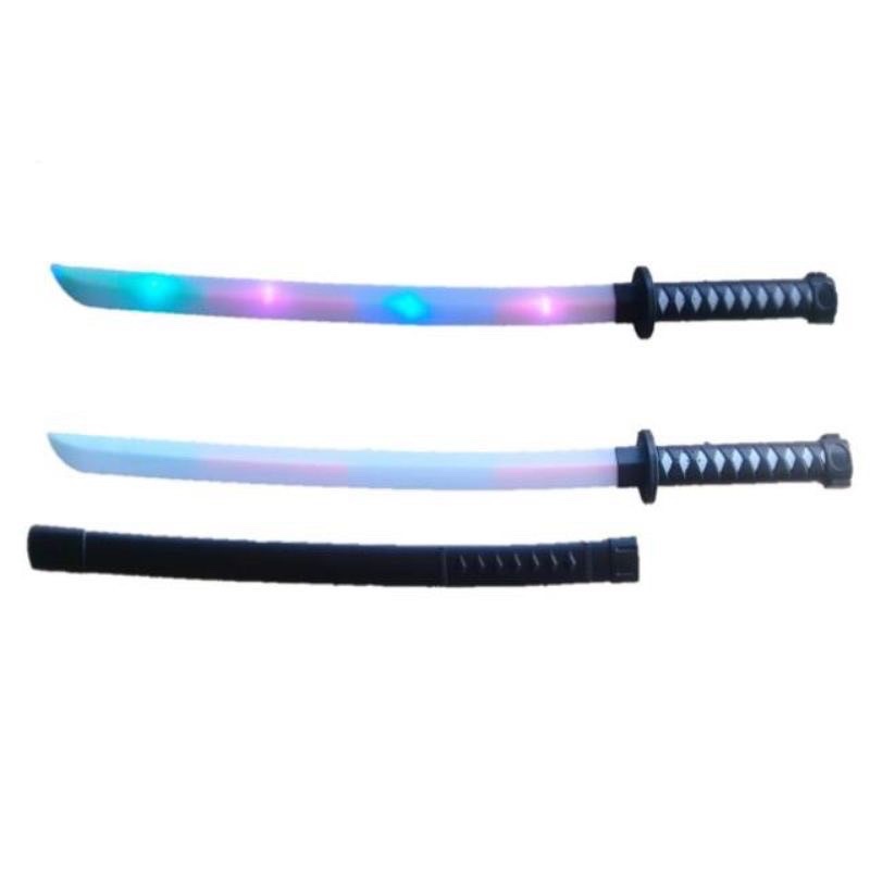 katana jepang Mainan pedang samurai katana lampu cosplay ( light & sound )