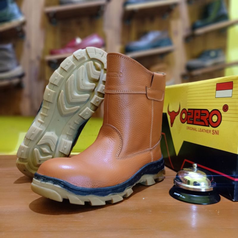 SEPATU SAFETY OZERO ORIGINAL 100% KULIT ASLI PREMIUM | KUALITAS IMPORT