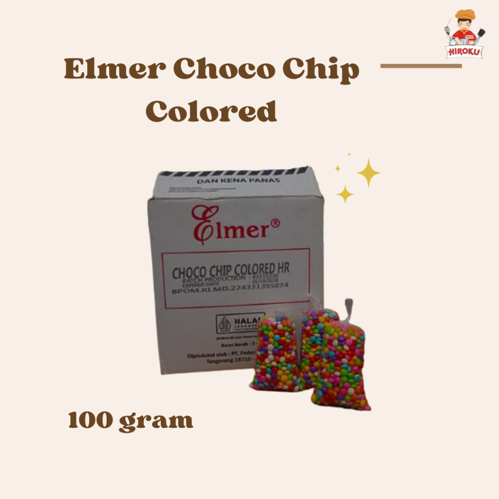 

ELMER CHOCOCHIP WARNA WARNI 100 GR