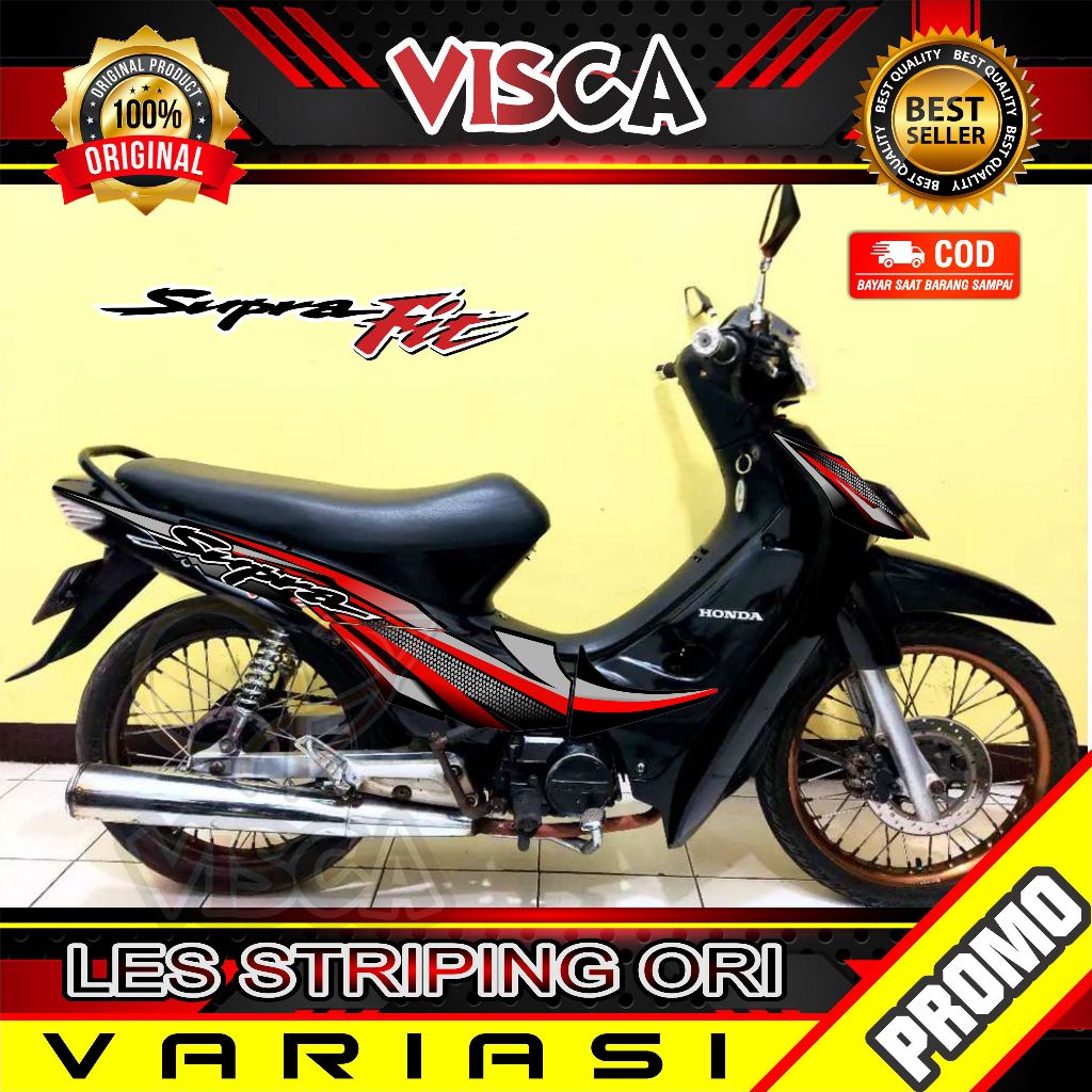 Stiker Striping Supra Fit 100 Lama 2004 Variasi Supra fit 2004 SUPRA 100/110