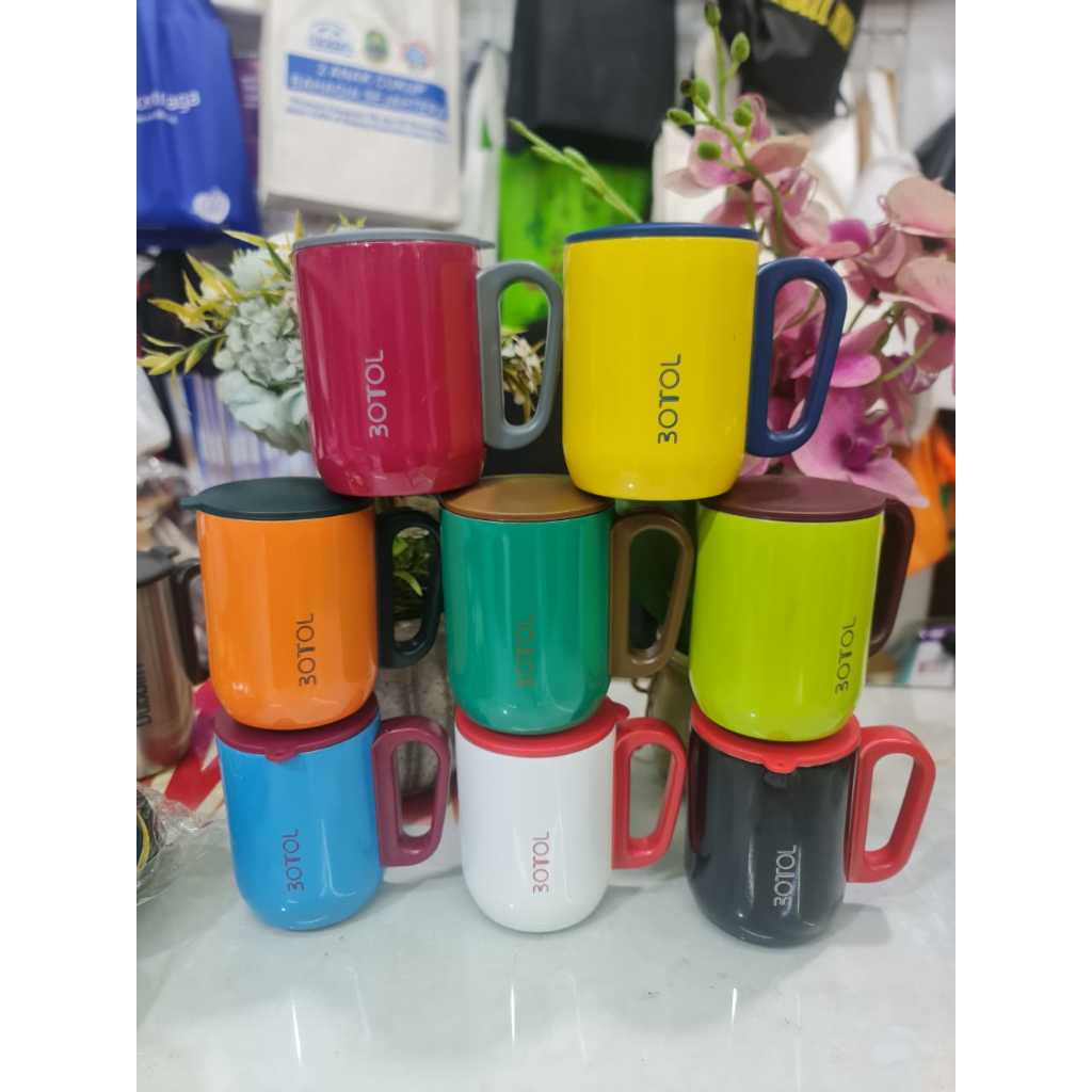 Cangkir dubblin/botol 220ml panas/dingin stainless mug stainless premium mug gelas mug gelas viral