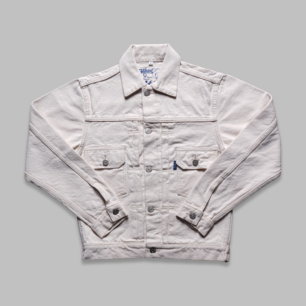 Mihane Jeans - Jaket Pria Denim Selvedge - EXT Type II White 17oz Sanforized
