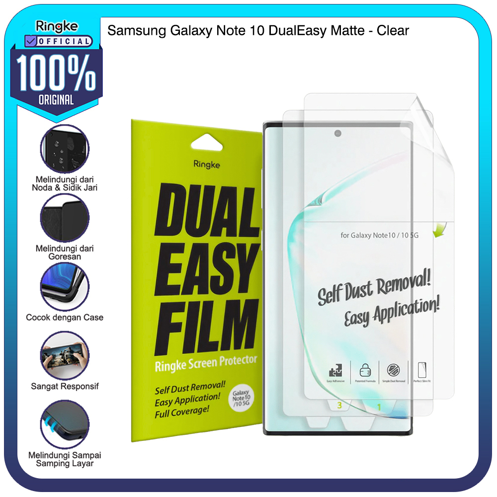 Ringke Galaxy Note 10 Plus / 10 Dual Easy Screen Protector Anti Gores